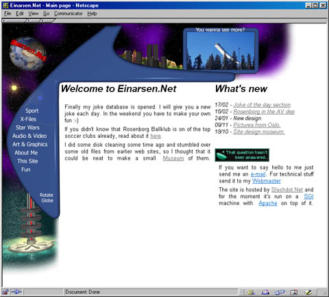 Back to the site section